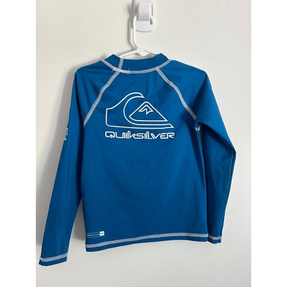 Quiksilver Toddler Boy 5T Long Sleeve Rash Guard Royal Blue - Picture 6 of 9